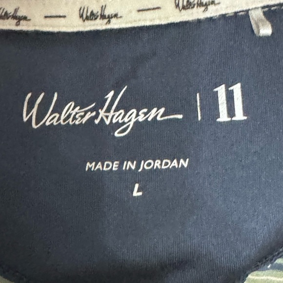 Walter Hagen Green Polo Shirt with Classic Stripes - Picture 4 of 4